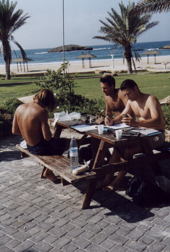 Recovered artefacts being recorded